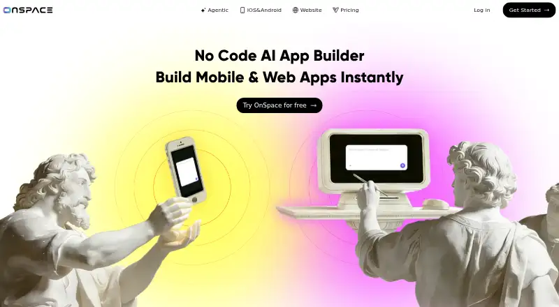 OnSpace.AI's own site