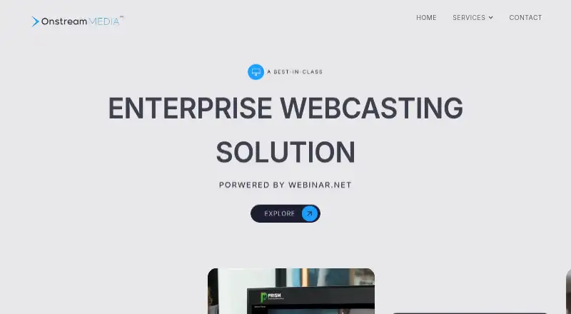 Onstream Webinars's own site