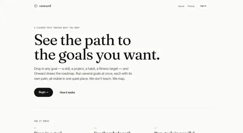 Onward's own site