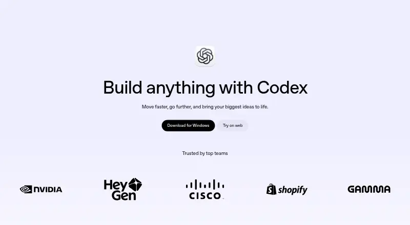 OpenAI Codex's own site
