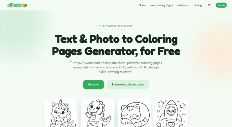 OpenColor.AI's own site