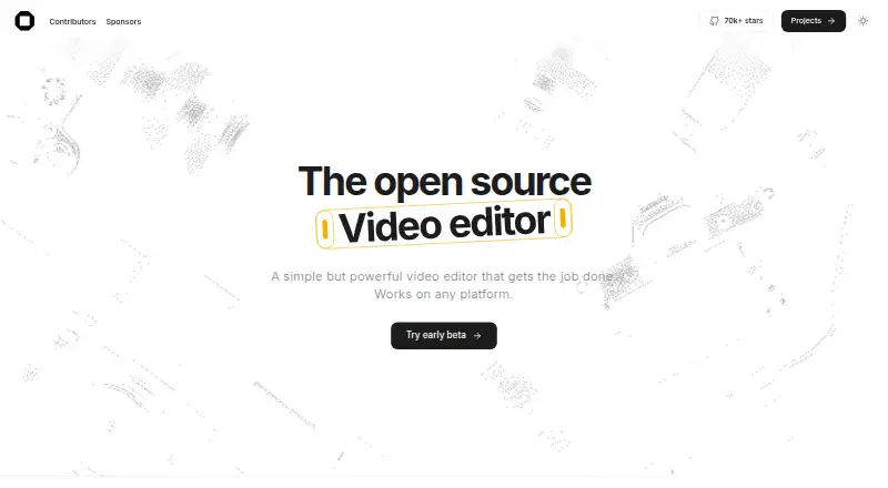 OpenCut's own site