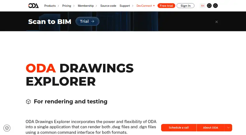 ODA Drawings Explorer's own site