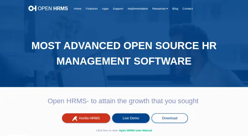 OpenHRMS's own site