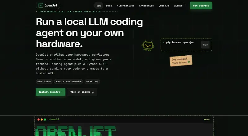 OpenJet's own site