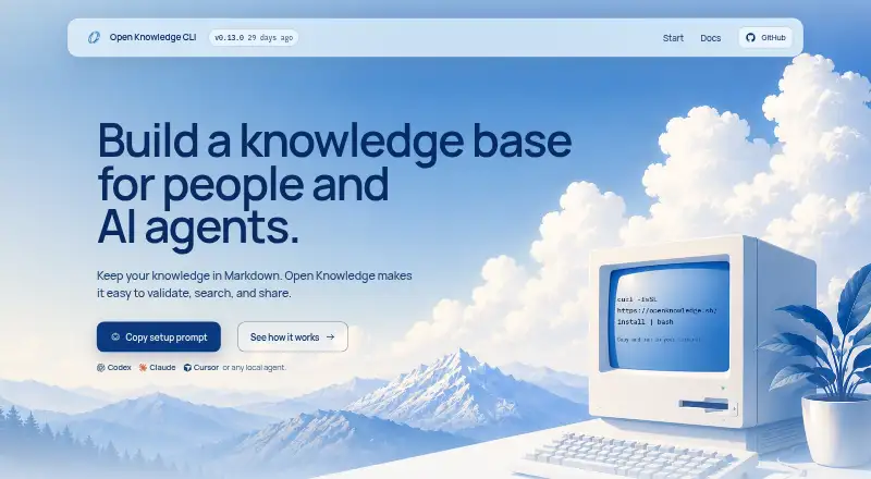 Open Knowledge CLI's own site