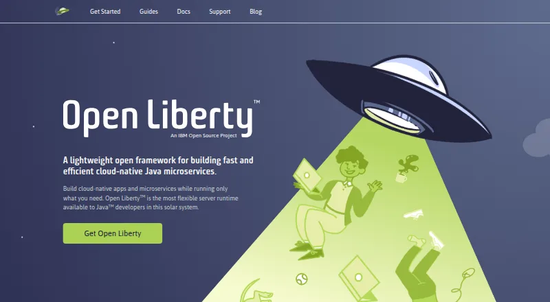 Open Liberty's own site