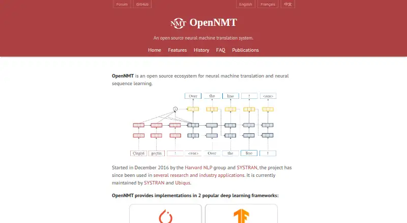 OpenNMT's own site
