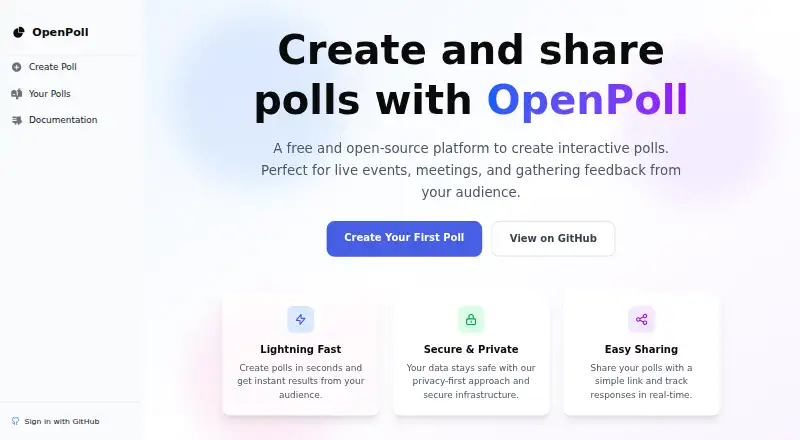 OpenPoll's own site