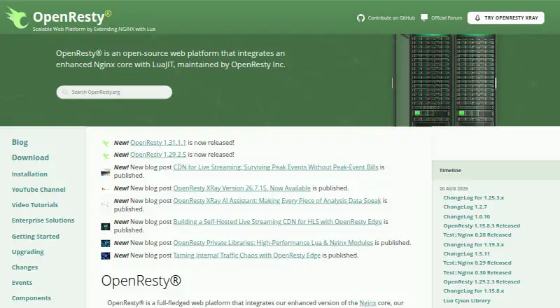 OpenResty's own site