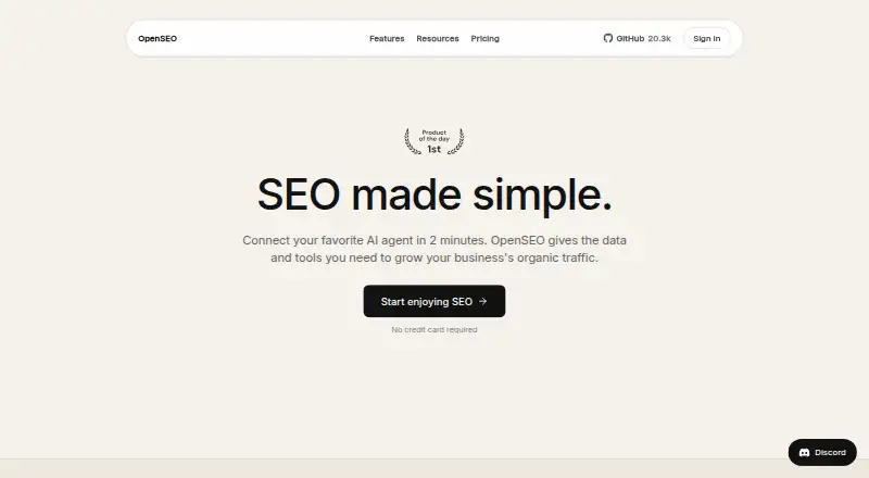 OpenSEO's own site