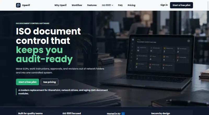 Operif's own site