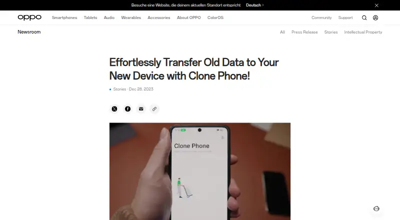 OPPO Clone Phone's own site