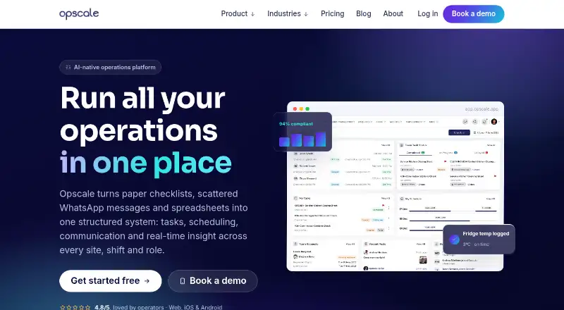 Opscale's own site