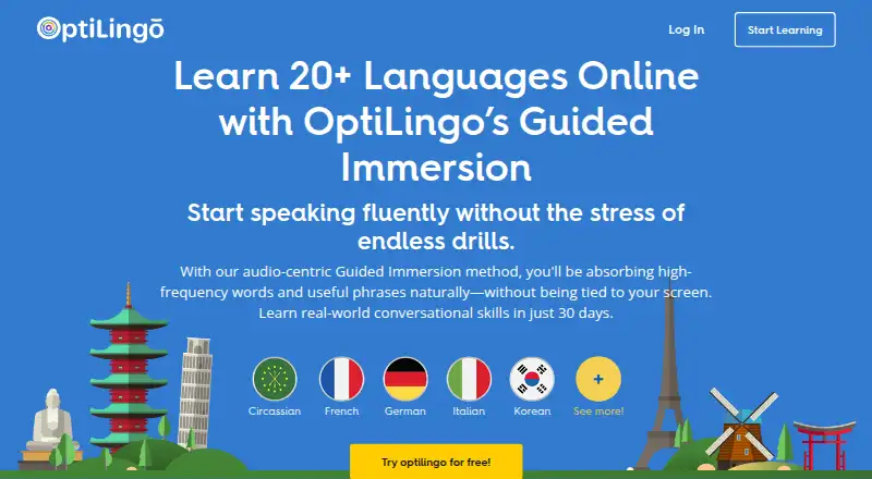 OptiLingo's own site