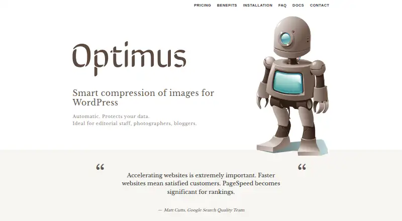 Optimus's own site