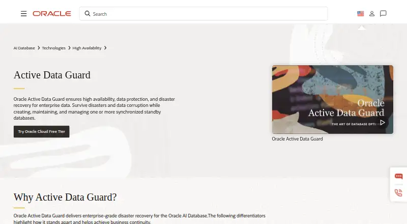 Oracle Data Guard's own site