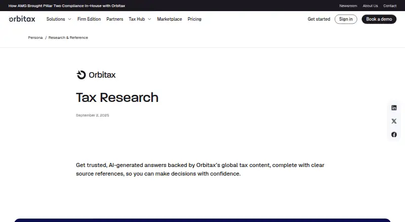 Orbitax Tax Research's own site