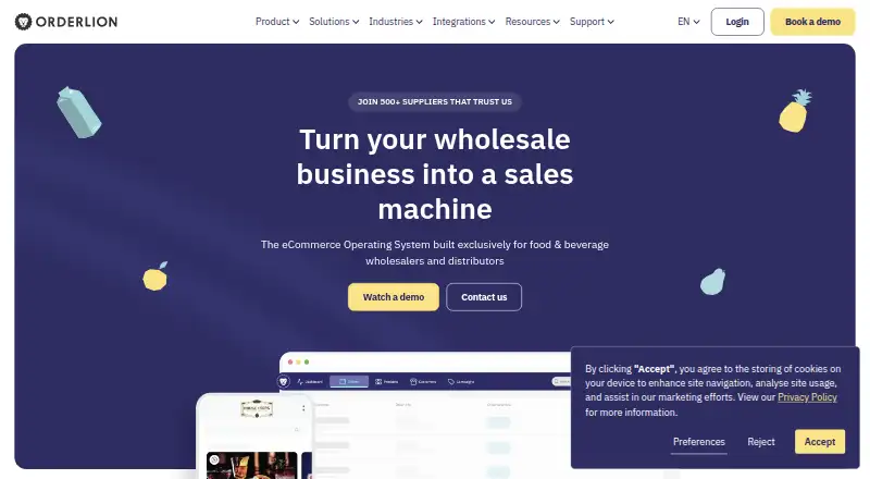Orderlion's own site