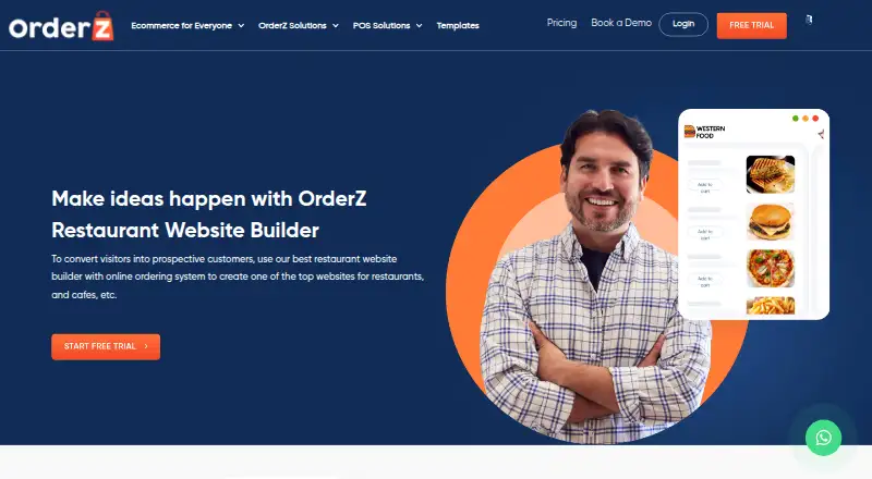 OrderZ Restaurant Website Builder's own site