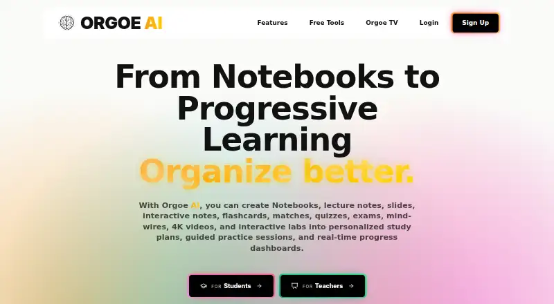 Orgoe's own site