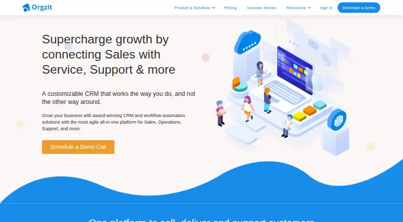 Orgzit CRM's own site