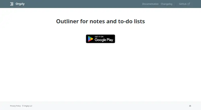 Orgzly's own site