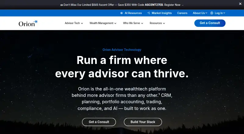 Orion Advisor Technology's own site