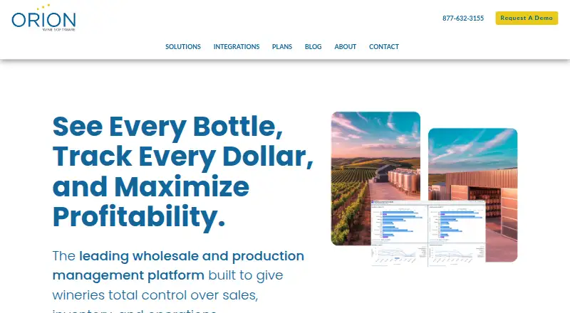 Orion Wine Software's own site