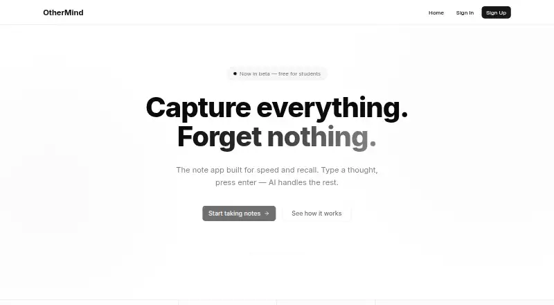 OtherMind's own site