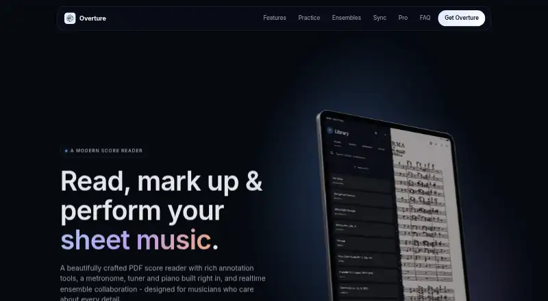 Overture's own site