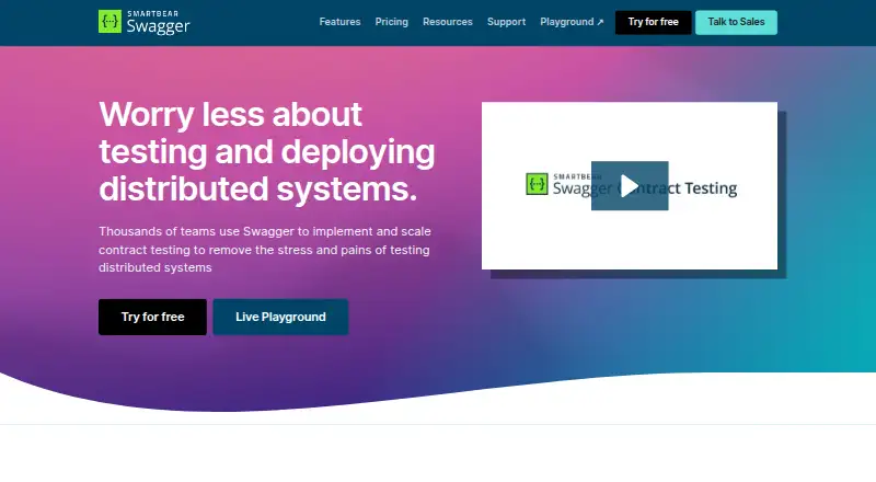 The PactFlow homepage