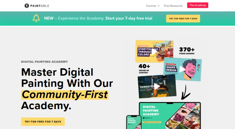 Paintable's own site