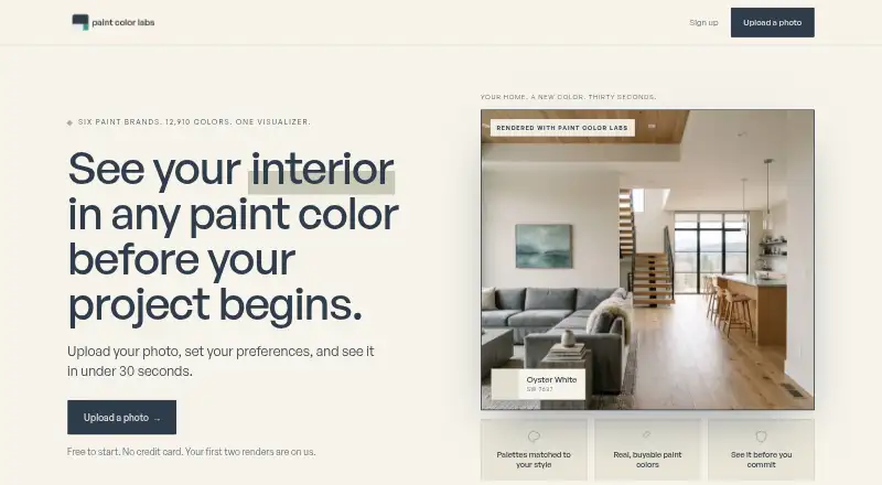 Paint Color Labs's own site