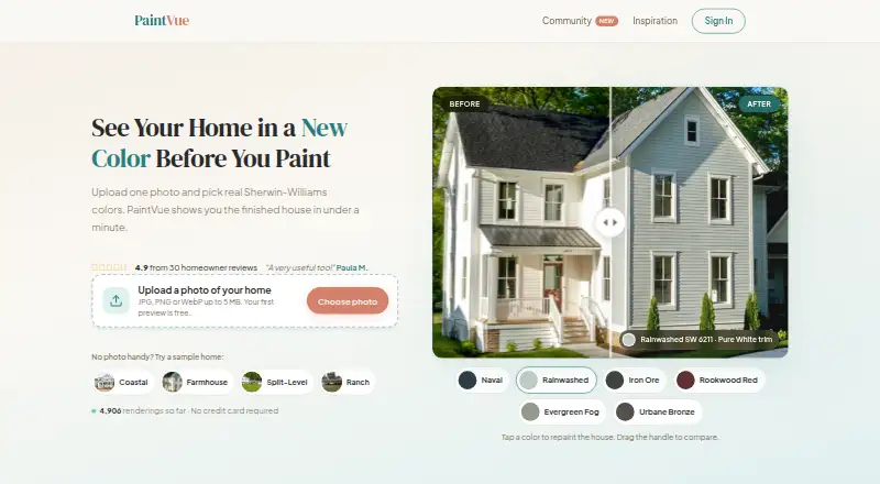 PaintVue's own site