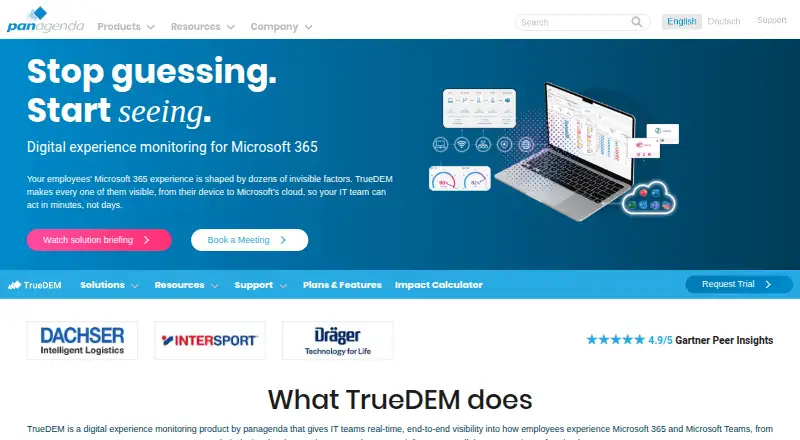 TrueDEM's own site
