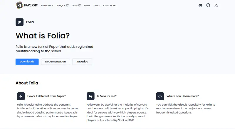 Folia's own site