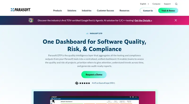 Parasoft DTP's own site