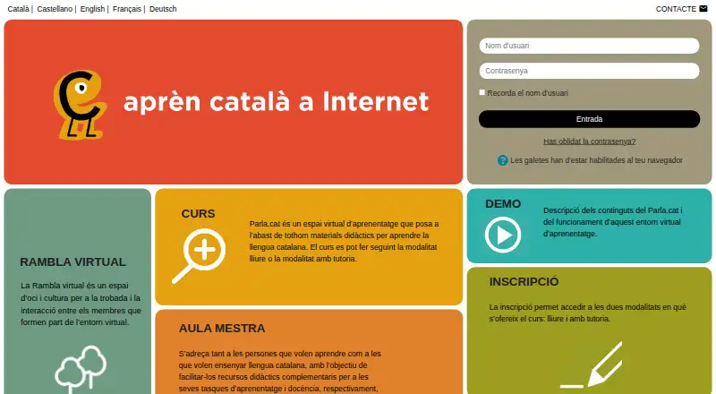 Parla.cat's own site