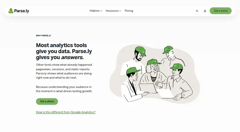Parse.ly's own site