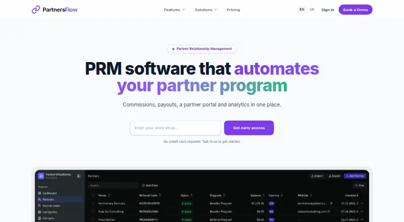 PartnersFlow's own site