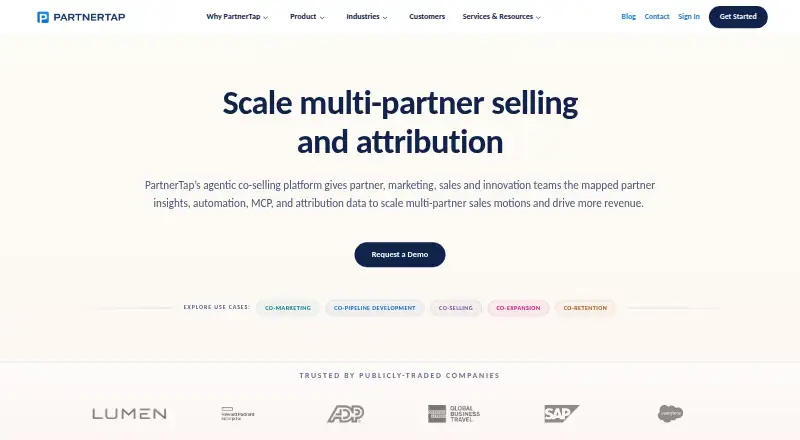 PartnerTap's own site