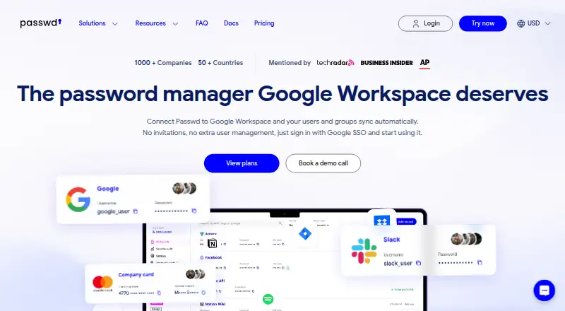 Passwd's own site