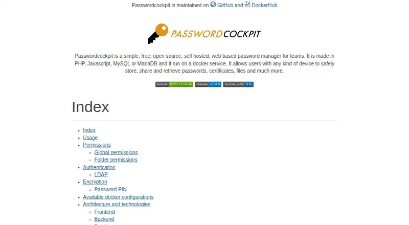 Passwordcockpit's own site