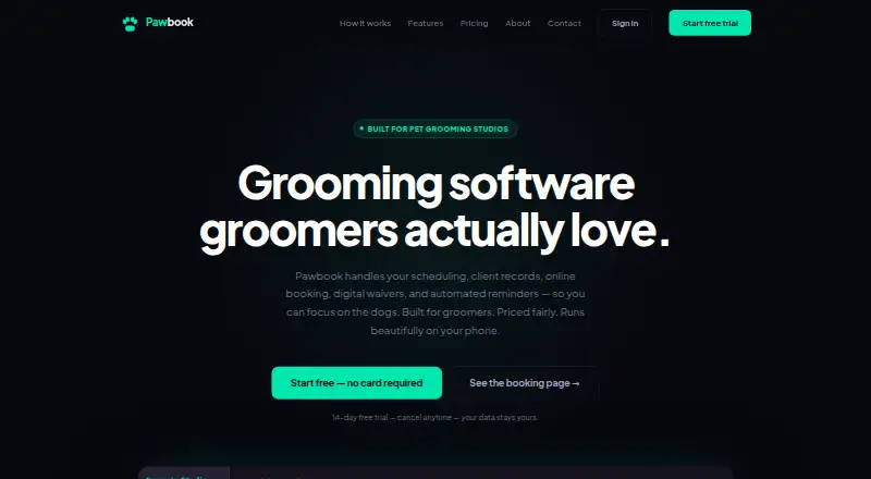 Pawbook's own site