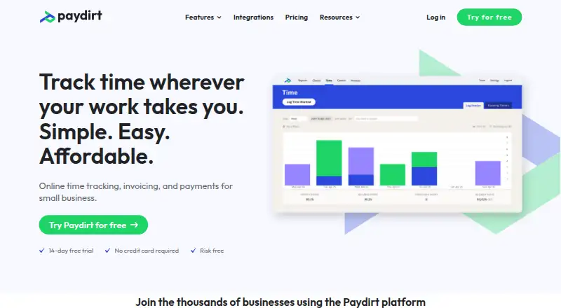 Paydirt's own site