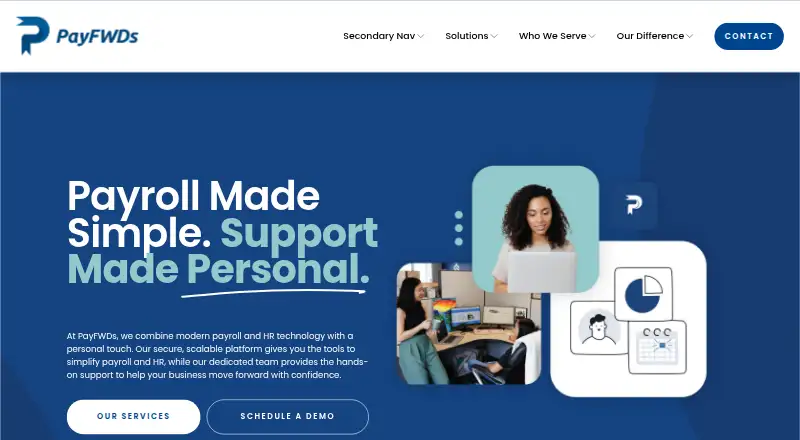 The PayFWDs homepage