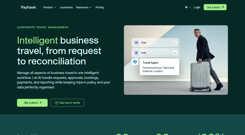 Payhawk Travel's own site