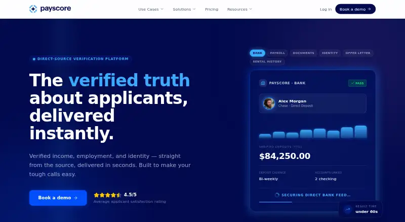 Payscore's own site