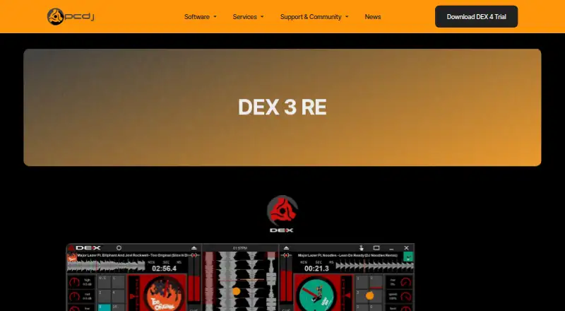 PCDJ DEX 3 RE's own site